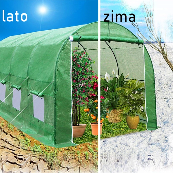 Folia UV Szklarnia Ogrodowa 2x4,5x2m - Ochrona Roślin przed Warunkami Atmosferycznymi