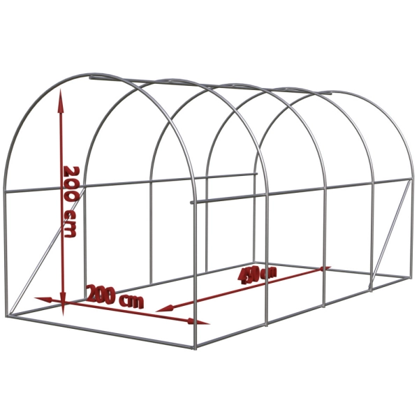 Szklarnia foliowa ogrodowa UV 2,5x4x2m – tunel foliowy do uprawy roślin